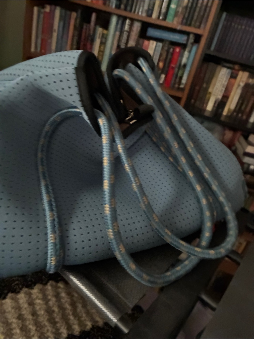 POPUPS Everyday Tote Blue tote bag gym large sporty With Detachable Pocket